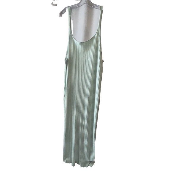 Eloquii Seafoam Green Ribbed Maxi Dress (no Belt) Size 26/28 - Picture 9 of 15